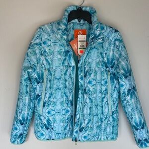 Merrell Blue Marble Puffer Jacket